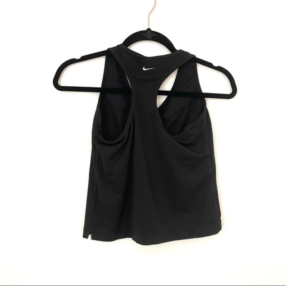 Nike top womens black dri fit racerback tank top medium